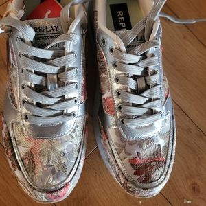 Replay floral sneakers